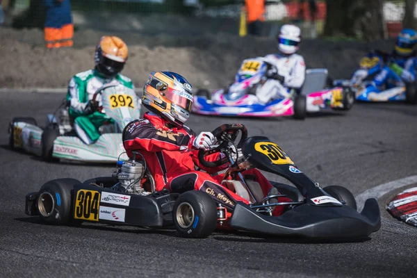 2018 Campeonato Suizo Kart Wohlen Suiza — Foto de Stock