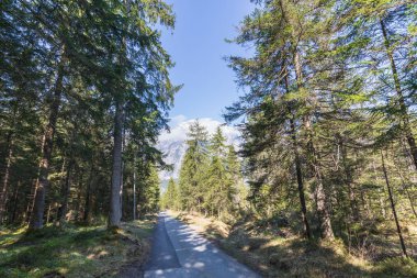 Alpler Panorama görünümünü Kandersteg switzerland yakınındaki bir yürüyüş yolu üzerinde
