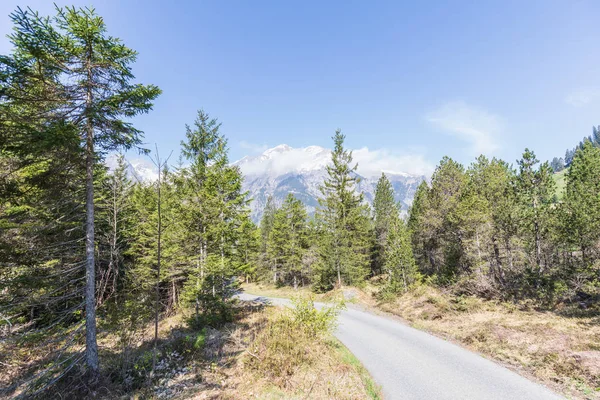 Alpler Panorama görünümünü Kandersteg switzerland yakınındaki bir yürüyüş yolu üzerinde