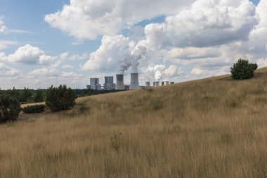 Kömür Santrali boxberg findlingspark nochten Almanya dan görünüm