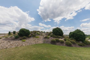 nochten Kömür Santrali boxberg Almanya yakınlarında şaşırtıcı findlingspark alanında