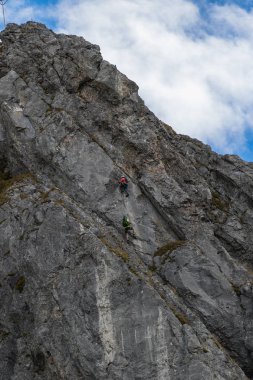 Engelberg İsviçre Alpleri'nde, mount Brunni üzerinde yaz tırmanışı