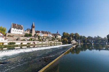hdr İsviçre Bremgarten şehir tarihi bölümü