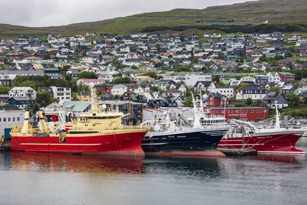 Faroer 群岛丹麦 Torshavn 全景图 — 图库照片