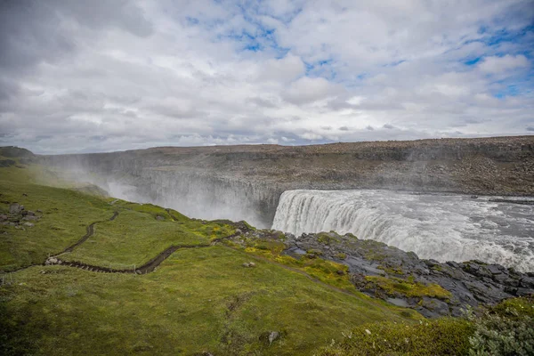 Fantasztikus Kilátás Nyílik Selfoss Vízesés Nemzeti Park Vatnajokull Izland — Stock Fotó