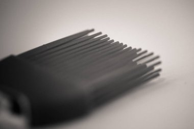 Monocrome makro çekim bir silikon fırça ince kıllar mutfak