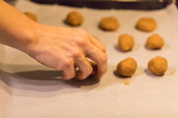 Close Biscoitos Natal Saborosos Caseiros Assadeira Suíça — Fotografia de Stock