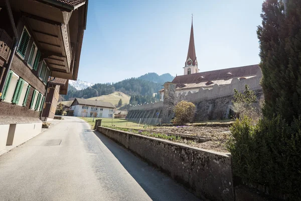 Католическая церковь в Марбахе, emmental entlebuch, Швейцария — стоковое фото