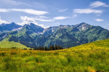 Yaz aylarında Les Mosses yakınlarında İsviçre Alpleri 'nin muhteşem HDR görüntüleri.