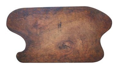 Beyaz arka plan, izole eski kahverengi ahşap palet