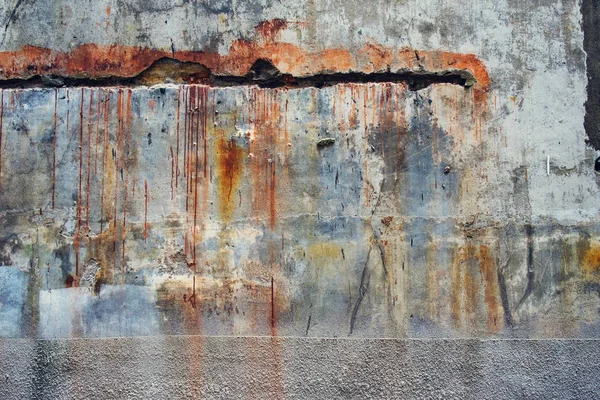 Старый Винтажный Цвет Потрескавшейся Потрёпанной Стены Текстуры — стоковое фото