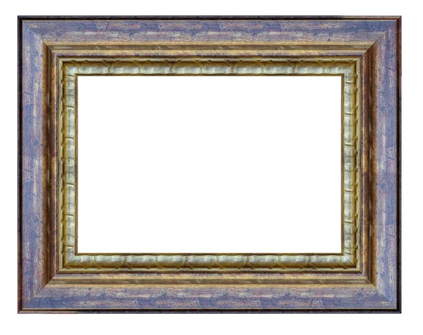 Brown Golden Frame White Background Isolated — Stock Photo, Image