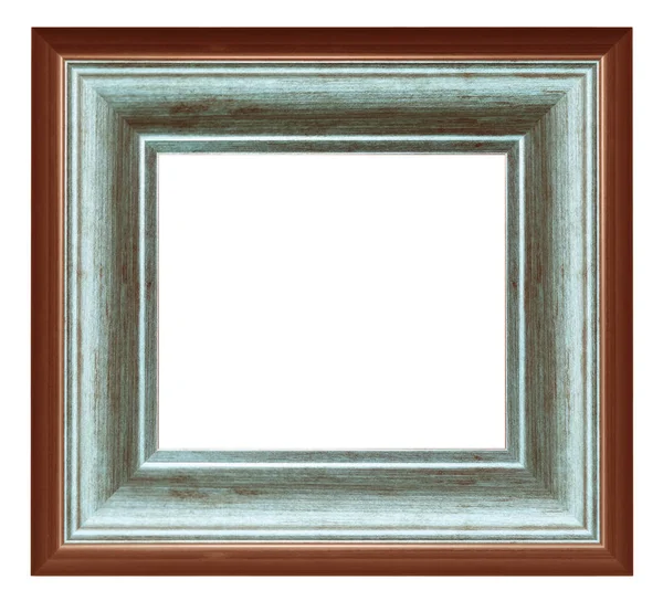 Vintage Zilveren Frame Een Witte Achtergrond Geïsoleerd — Stockfoto