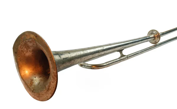 Старый тромбон — стоковое фото