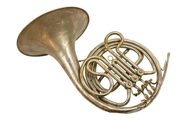 Gamla vintage franska horn — Stockfoto