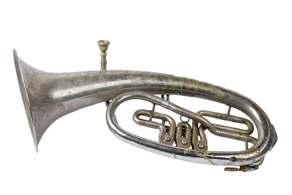 Gamla vintage franska horn — Stockfoto