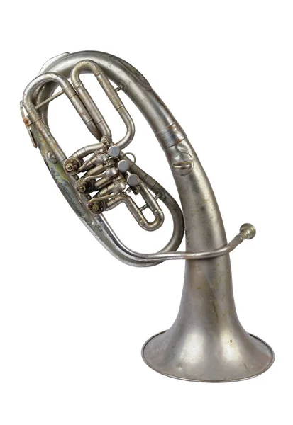 Gamla vintage franska horn — Stockfoto