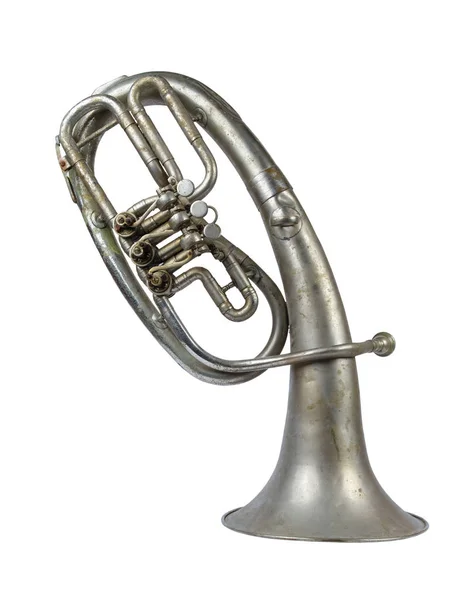 Gamla vintage franska horn — Stockfoto