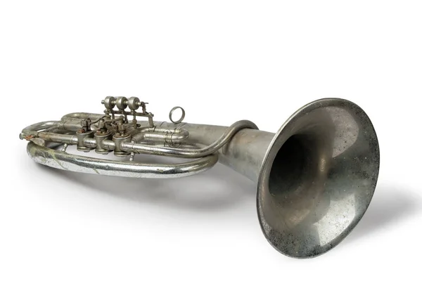 Gamla vintage franska horn — Stockfoto