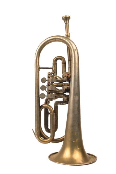 Vieille trompette dorée — Photo
