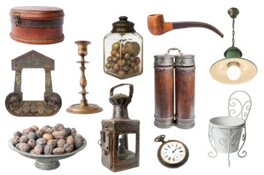 Eski vintage şeyler seti 