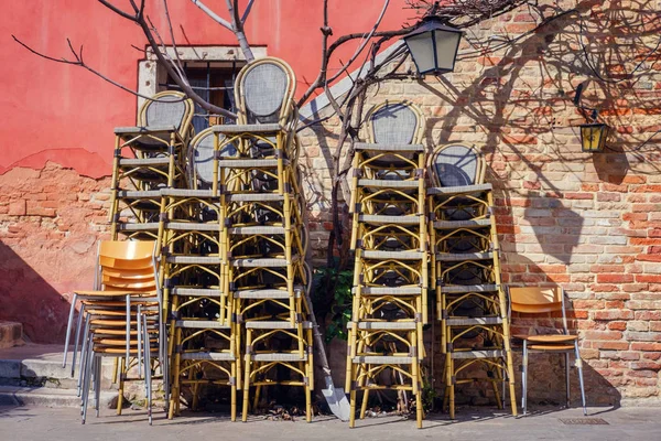 Stack of chairs
