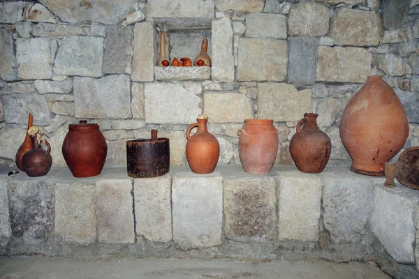 Marani georgiano (bodega para almacenar vino en jarras especiales ) — Foto de Stock