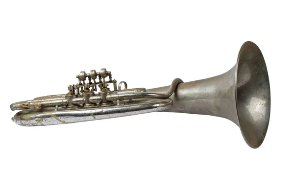 Gamla vintage franska horn — Stockfoto