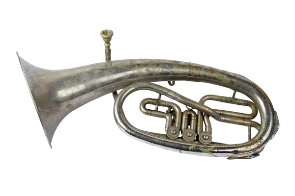 Gamla vintage franska horn — Stockfoto