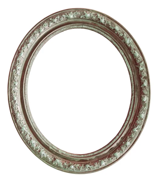 Vintage silver round frame — Stock Photo, Image
