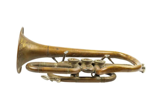 Old golden trumpet — Stock Photo, Image