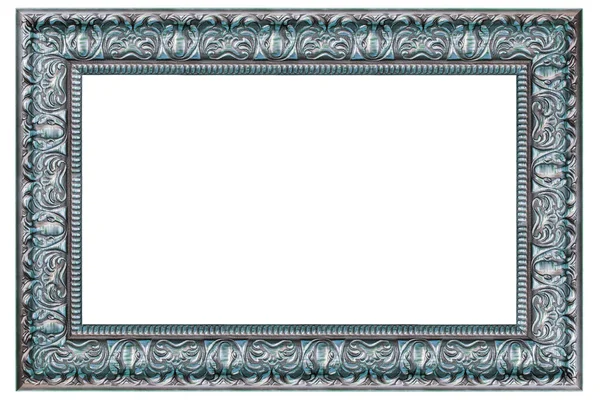 白を基調とした古いスタイルのヴィンテージシルバーフレーム — ストック写真