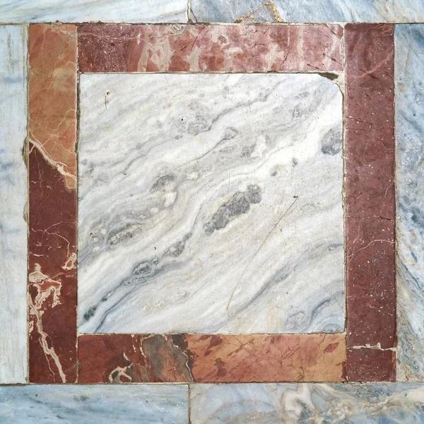 Geometric Pattern Surface Old Marble Floor — Stock Photo, Image