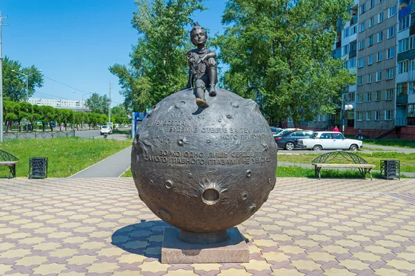 Monumento Herói Famosa Obra Antoine Saint Exupery Pequeno Príncipe Petit — Fotografia de Stock