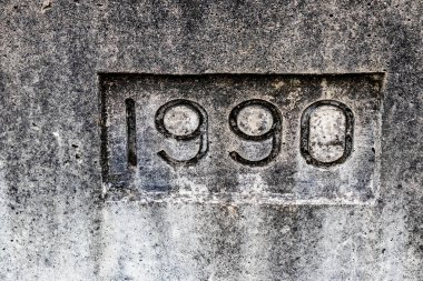 Yıl 1990 gösterilen Beton Çimento köprü yıl damgası