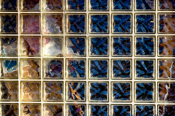 Ventana de vidrio que repite textura del patrón — Foto de Stock