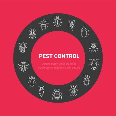 Haşere kontrol simgesi doğrusal olarak ayarlandı.