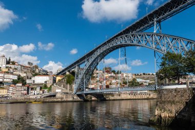 ribeira porto şehir dom luise Bridge'de semtinden görünümünü