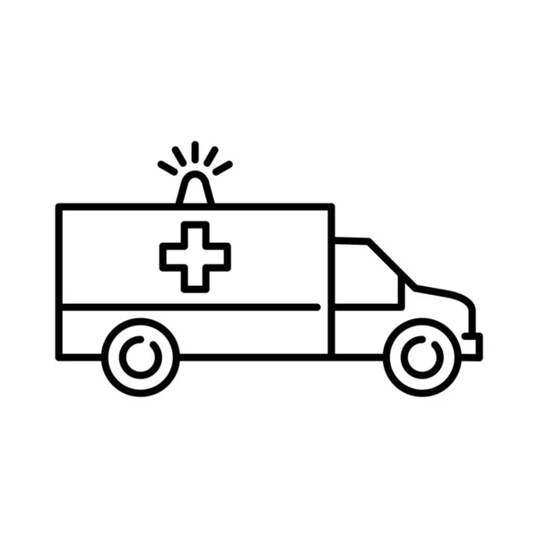 Rettungswagen Symbol Notfall Medizinischer Transport — Stockvektor