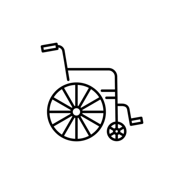 Wheelchair Disabled Transport Vector Icon — Stock Vector