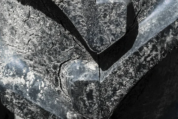 Siyah ve kirli büyük lastik koruyucu arka plan yüzeyi