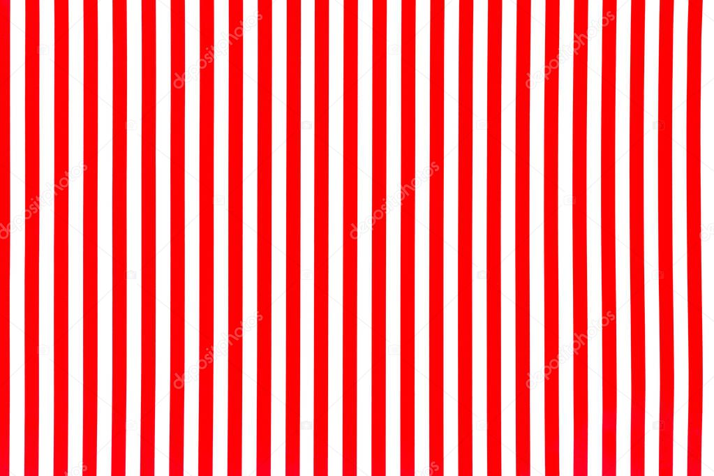 White and red striped background surface