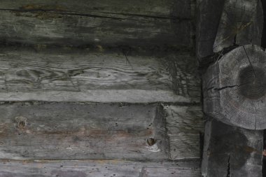 Kırsal gri ahır duvar eski ahşap yüzeyine. Ana duvar bulanık