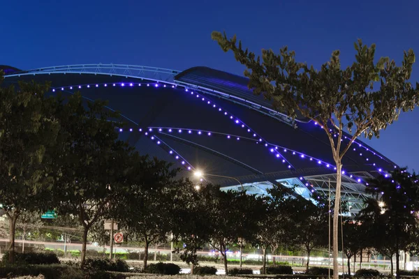 Singapur Octubre 2018 Centro Deportivo Por Noche —  Fotos de Stock