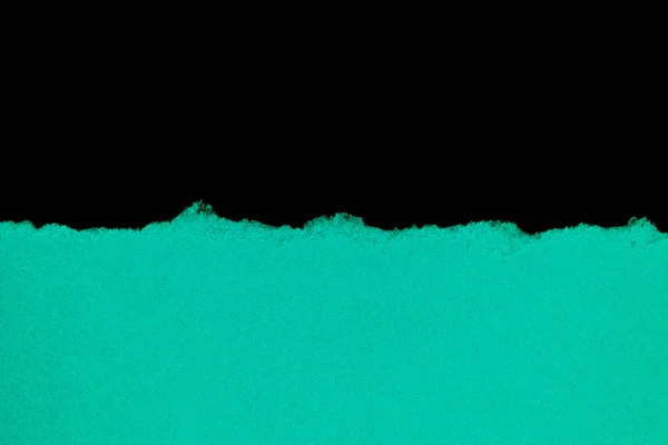 Papel Rasgado Azul Claro Aislado Sobre Fondo Negro Con Espacio —  Fotos de Stock