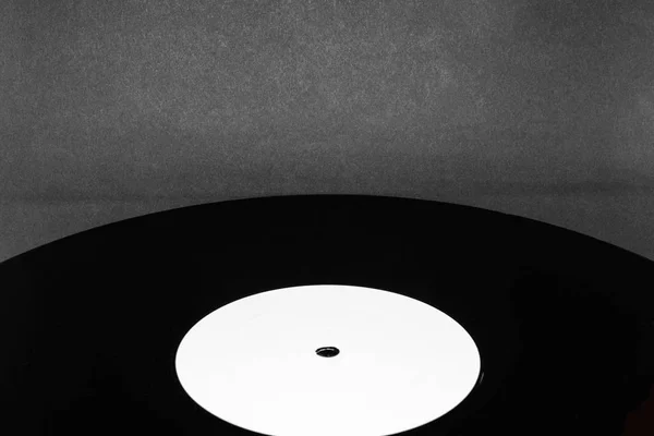Hintergrundfläche Aus Vinyl Mit Kopierraum Auf Schwarzem Hintergrund Grauer Matter — Stockfoto