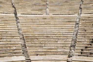 Akropolis tiyatro Herod Atticus Merdiven arka plan