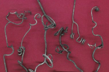 Kuru üzüm kıvrılmış tendrils soyut arka plan