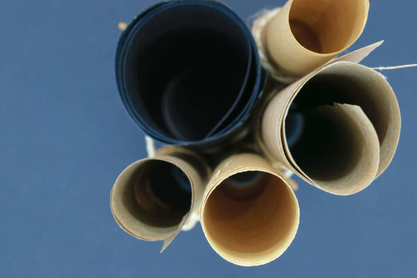 Bunch of various scroll papers — Stock Photo, Image