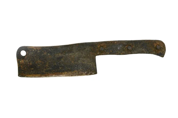 Cuchillo de carnicero oxidado — Foto de Stock
